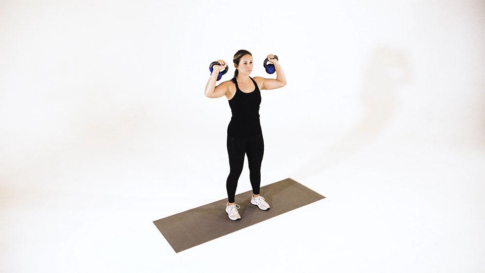 Kettlebell Alternating Shoulder Press Demonstration