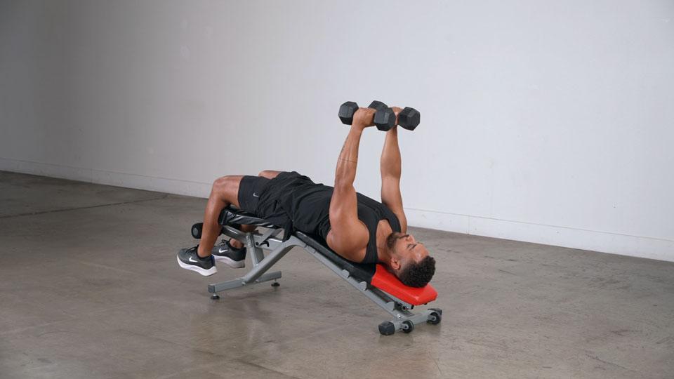 Dumbbell Decline Fly Demonstration