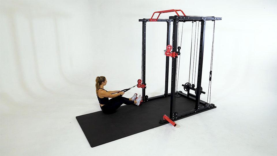 Cable Rope Deltoid Row Demonstration