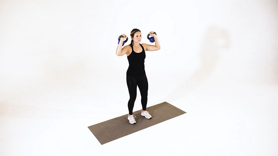 Kettlebell Push Press Demonstration
