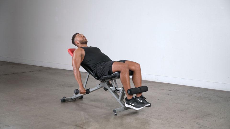 Dumbbell Incline Shoulder Raise Demonstration