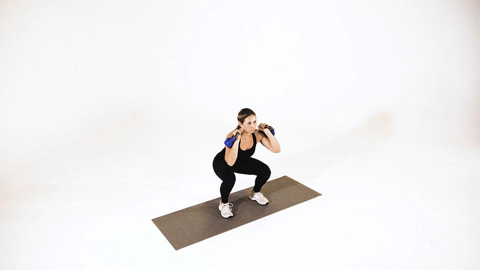 Kettlebell Thruster Demonstration