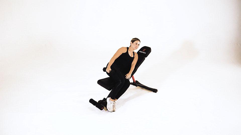 Dumbbell One-Arm Incline Lateral Raise Demonstration