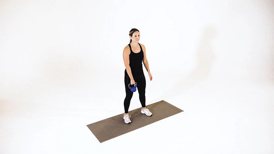 Kettlebell One-Arm Clean and Jerk Demonstration