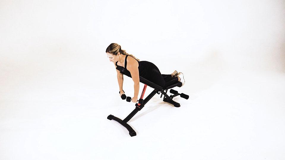 Dumbbell Reverse Fly with External Rotation Demonstration
