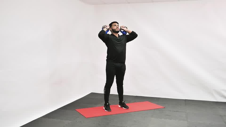 Kettlebell Military Press Demonstration