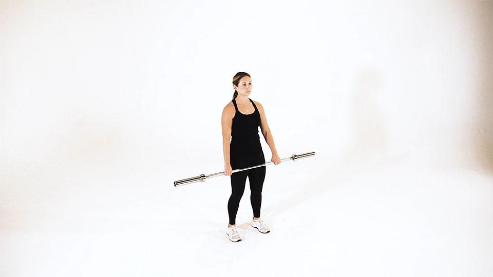 Barbell Clean Deadlift Demonstration