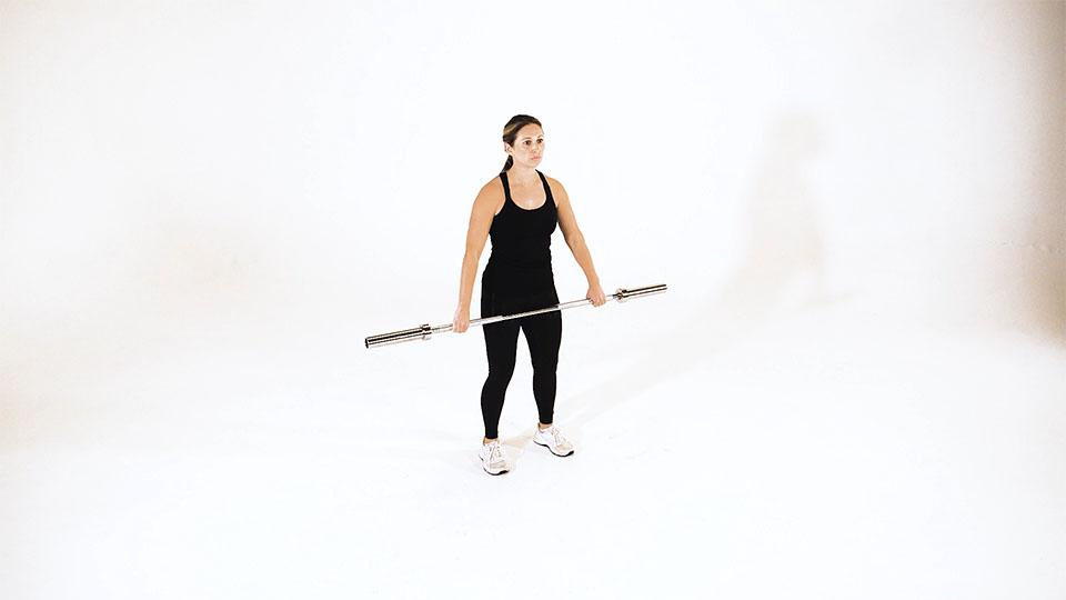 Barbell Clean Pull Demonstration