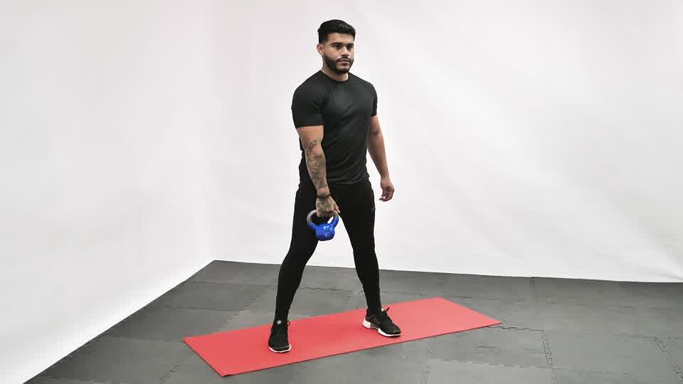 Kettlebell Hang Clean Demonstration
