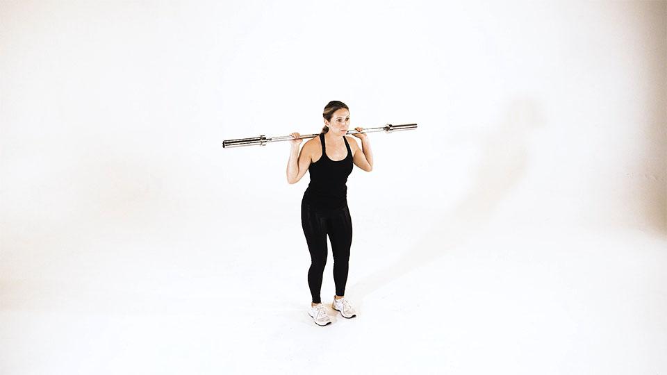 Barbell Squat with Narrow Stance Demonstration