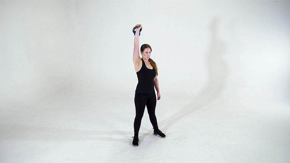 Kettlebell One-Arm Overhead Squat Demonstration