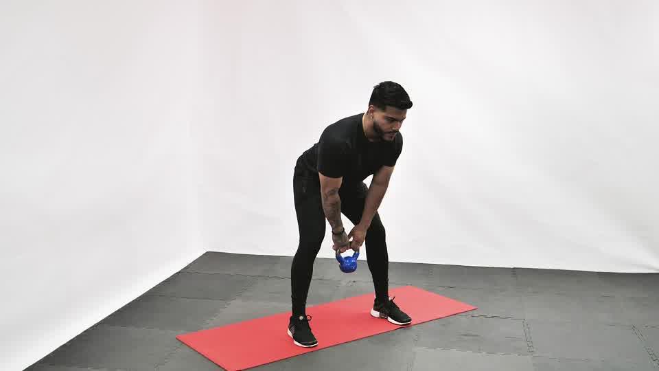 Kettlebell Open Palm Clean Demonstration