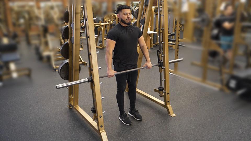 Smith Machine Upright Row Demonstration