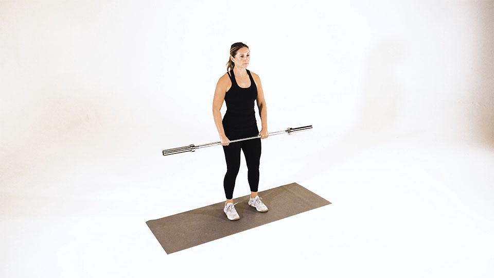 Barbell Front Raise Demonstration