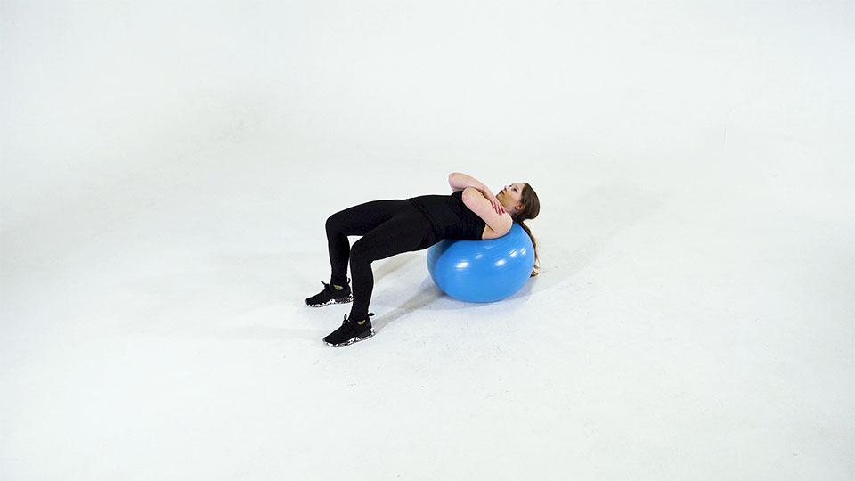 Stability Ball Hip Thrust  Demonstration