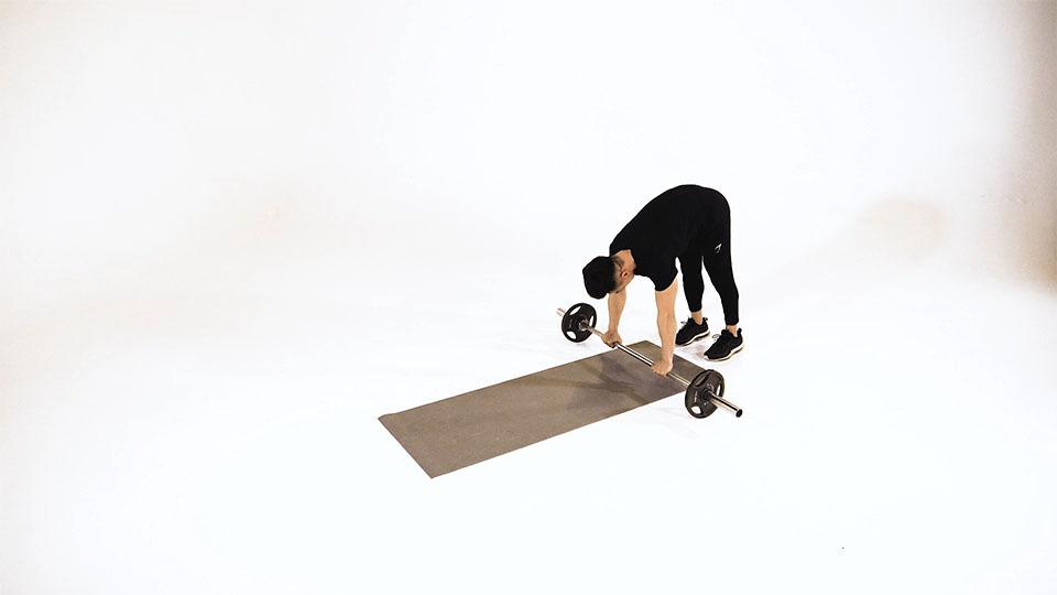 Barbell Ab Rollout Demonstration