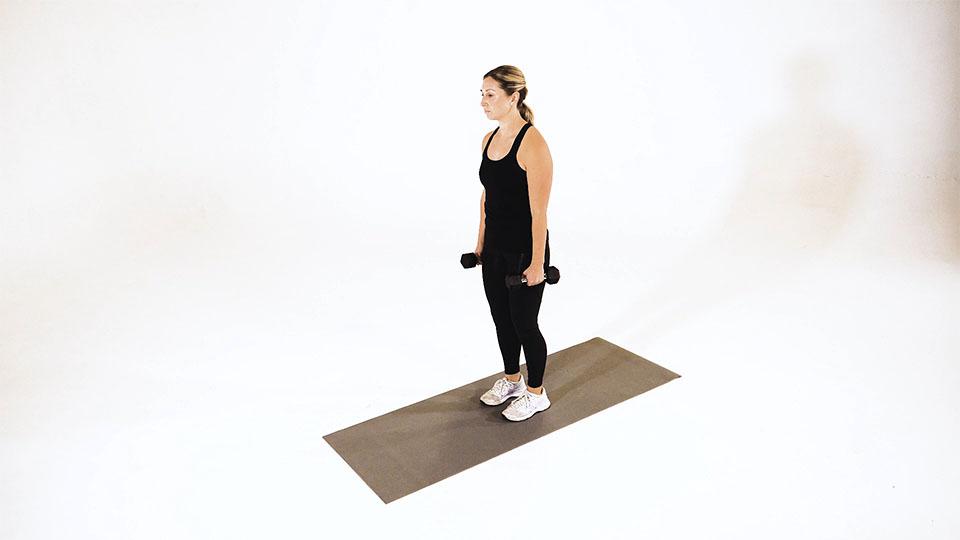 Dumbbell Single-Leg Cobra Demonstration