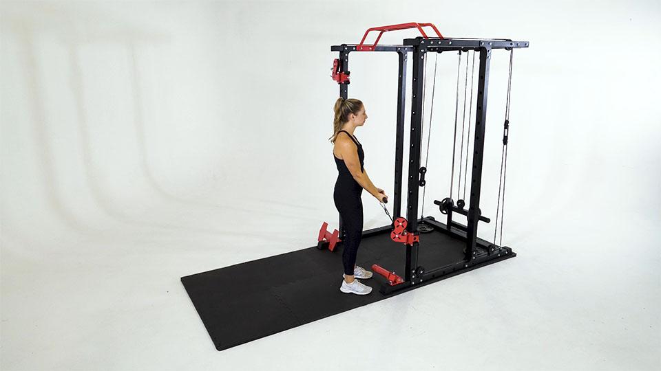 Cable Standing Curl Demonstration