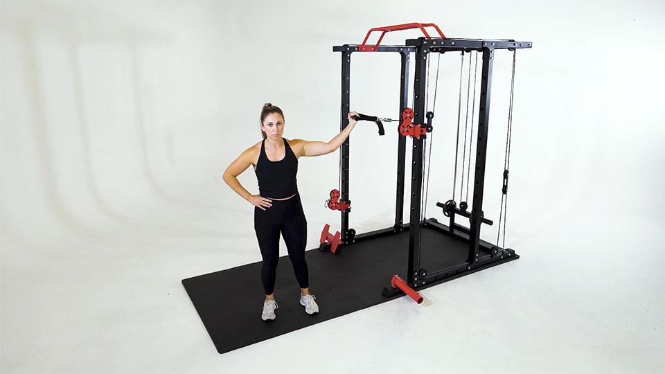 Cable One-Arm High Curl Demonstration