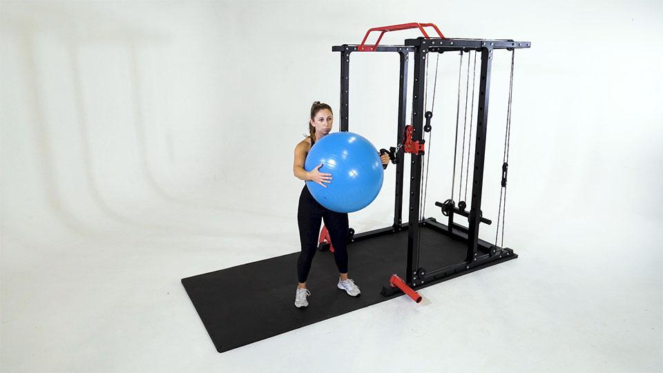 Cable Rotation (Stability Ball) Demonstration