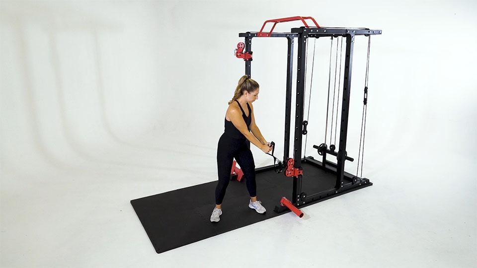 Cable Reverse Wood Chop Demonstration