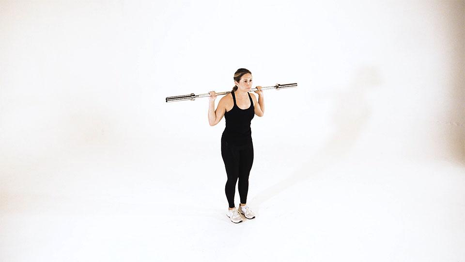 Barbell Lateral Lunge Demonstration