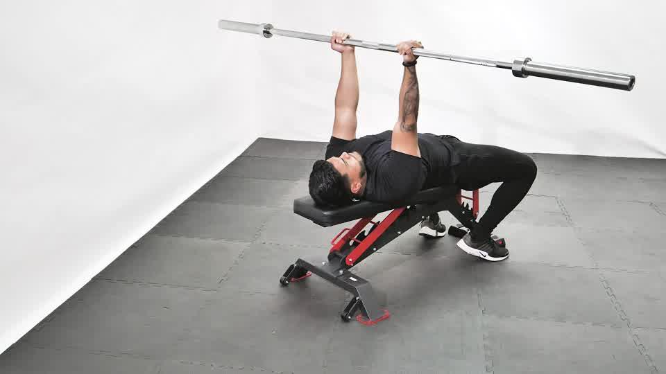 Barbell Reverse Grip Tricep Extension Demonstration