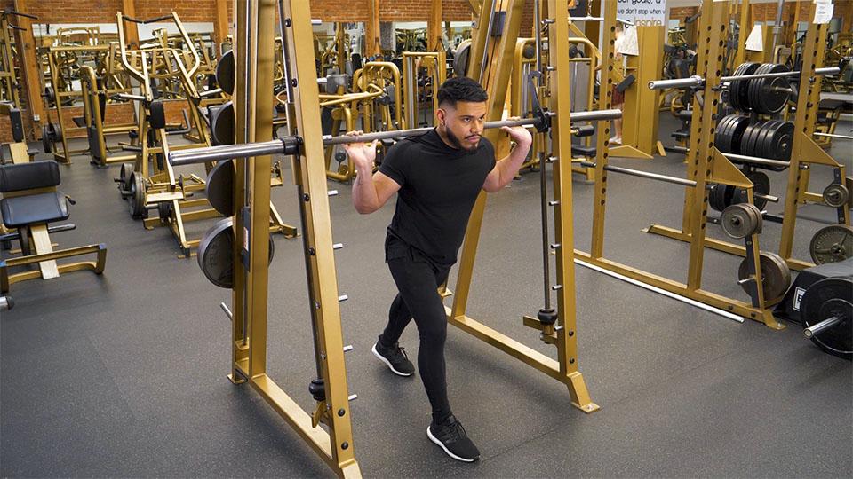 Smith Machine Split Squat Demonstration