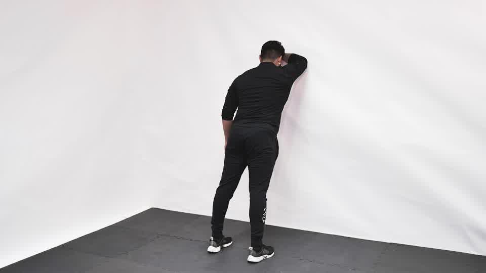 One-Arm Wall Stretch Demonstration