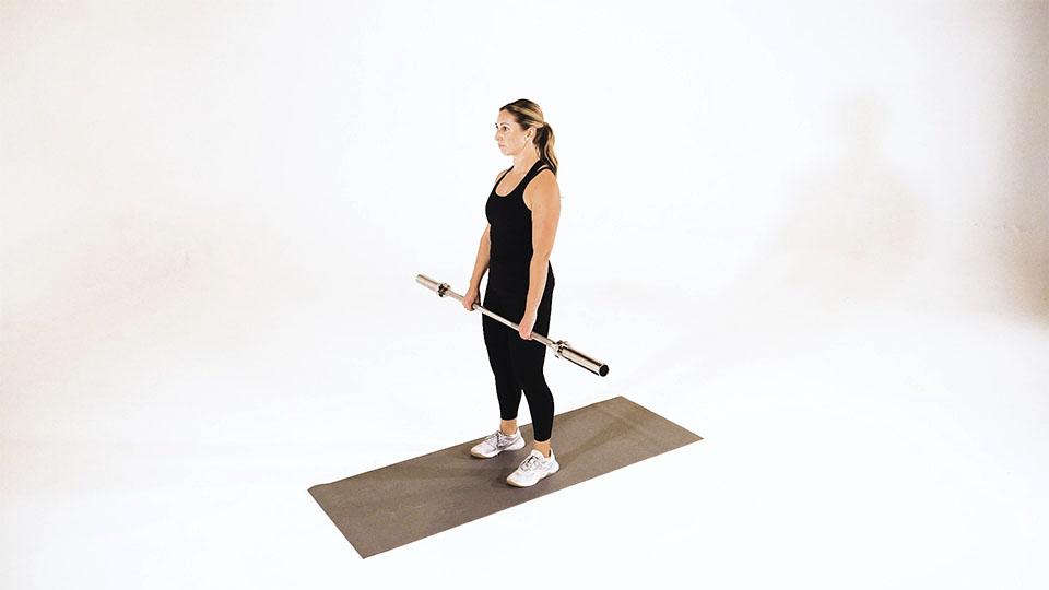 Barbell Rack Pull Demonstration