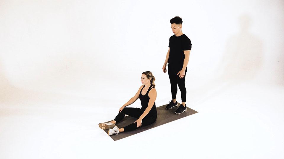 Assisted Chest Stretch Demonstration