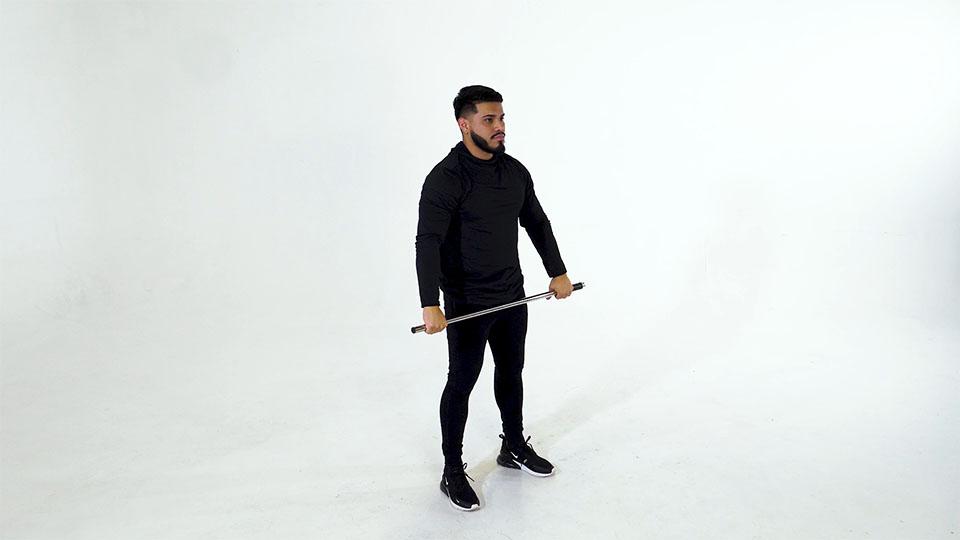 Chest and Shoulder Stretch Demonstration