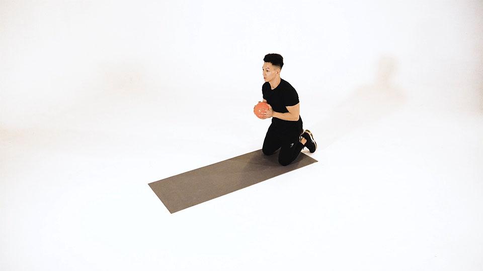 Medicine Ball Chest Push  Demonstration