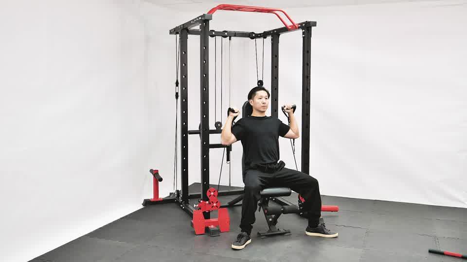Cable Shoulder Press Demonstration
