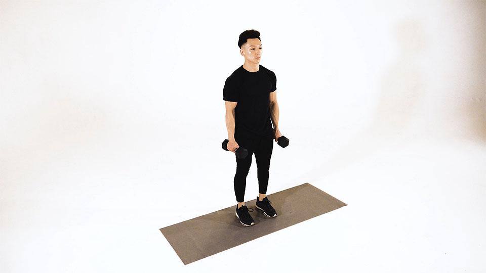Dumbbell Shoulder Raise Demonstration