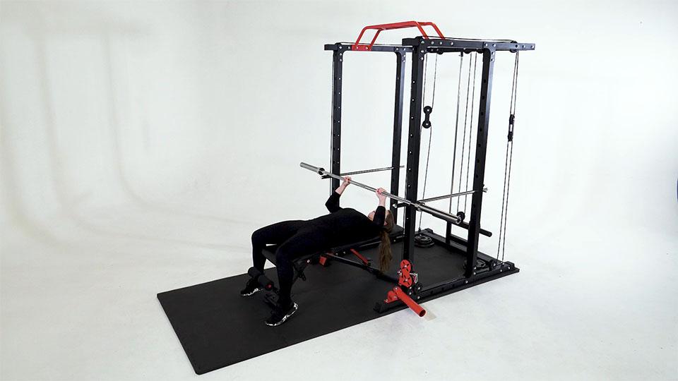Barbell Pin Press Demonstration