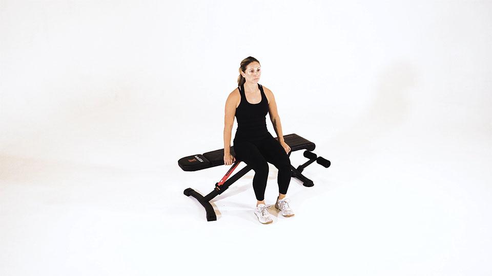 Bench Leg and Hip Stretch Demonstration