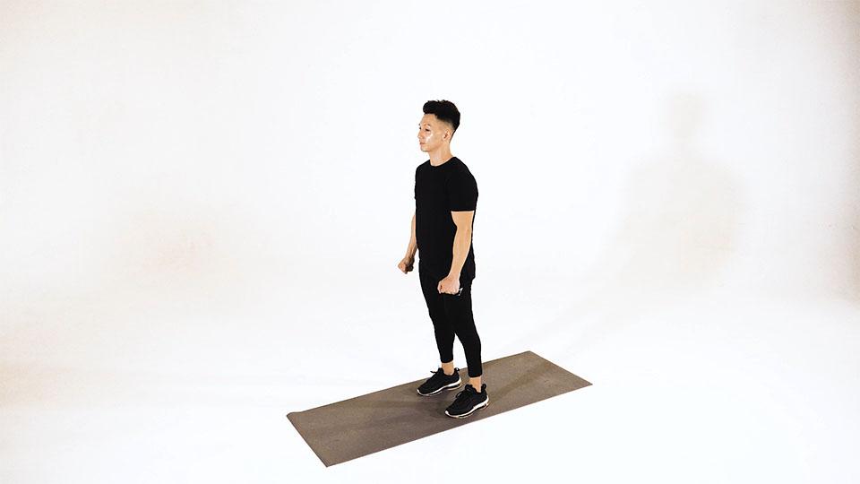 Double-Leg Butt Kick Demonstration