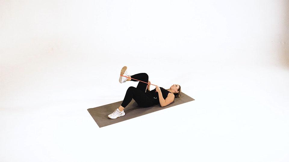 Band Hamstring Stretch Demonstration