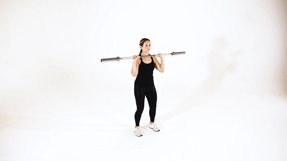 Barbell Power Jerk Demonstration