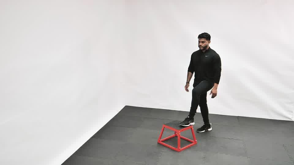 Box Single-Leg Push-Off Demonstration