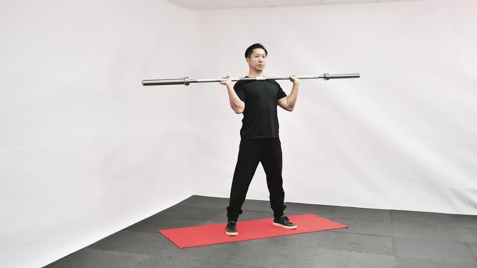 Barbell Split Jerk Demonstration
