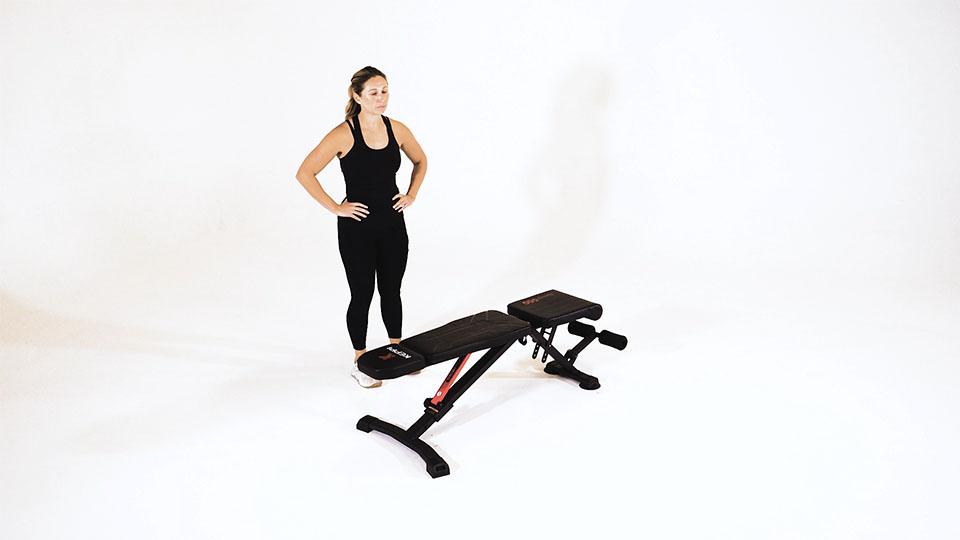 Bench Calf Stretch Demonstration