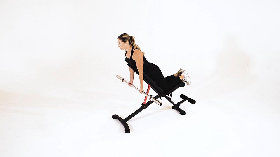 Barbell Curl Against an Incline Demonstration