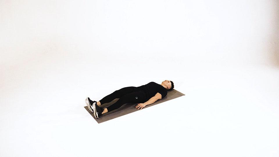 Lying Alternating Knee Raise Demonstration