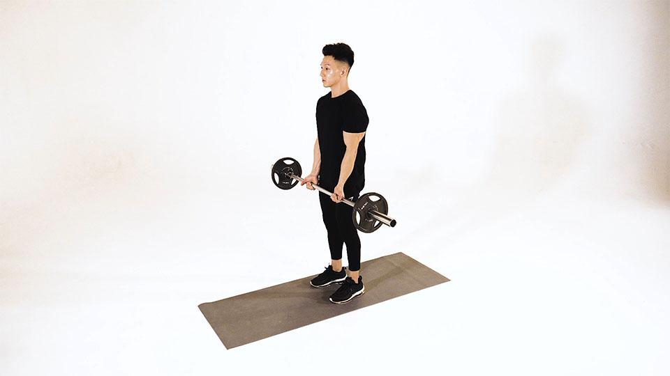 Barbell Curl (Close Grip) Demonstration