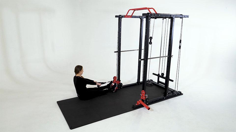 Cable Rope Seated Row Demonstration