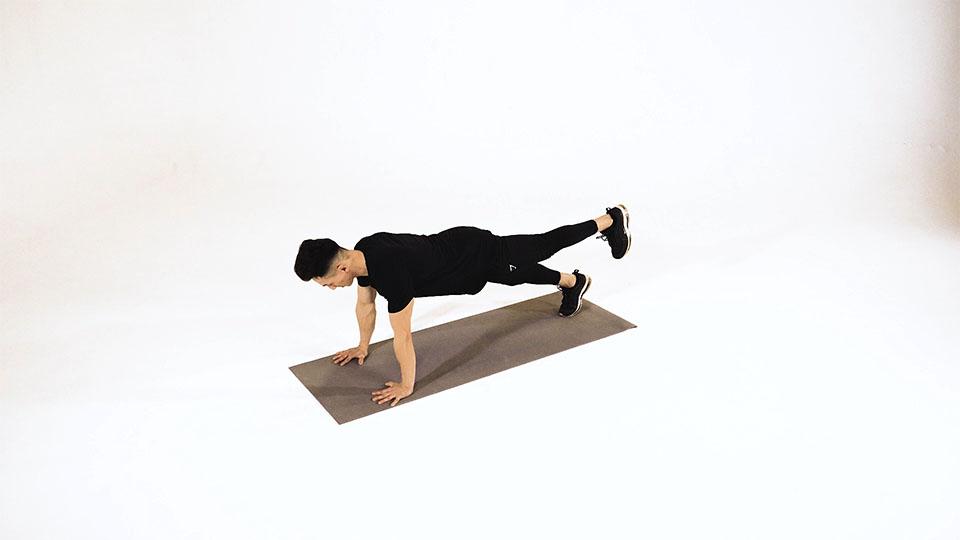 Single-Leg Push-Up Demonstration