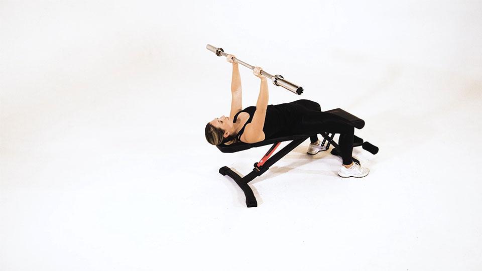 Barbell Pullover and Press Demonstration