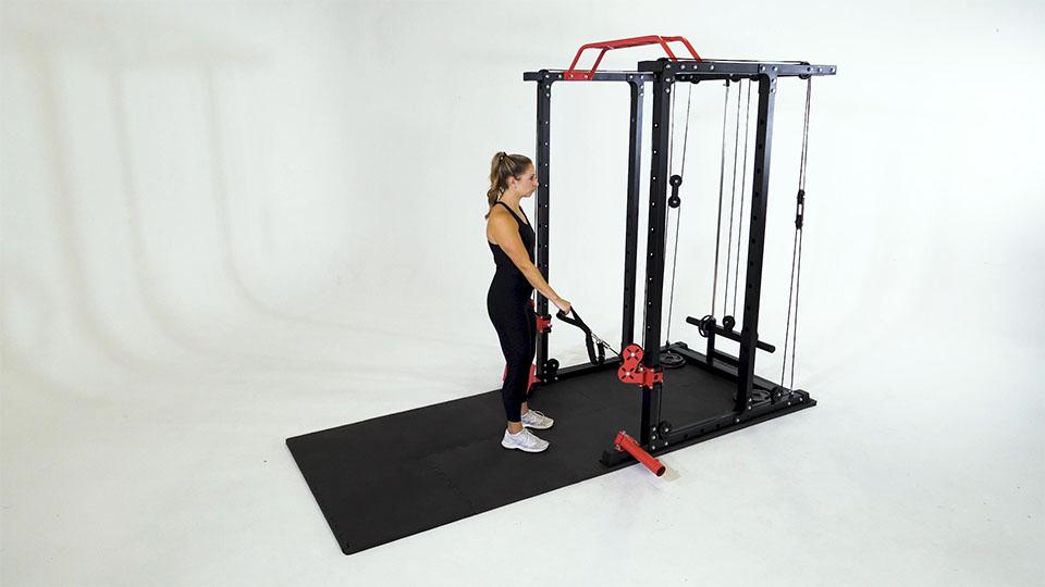 Cable One-Arm Reverse Curl Demonstration